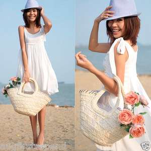 Korea Womens Sleeveless Mini Dresses White Graceful Drape Summer Beach 