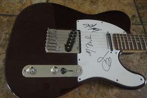   The People Band Signed Autographed Guitar x3 Torches Proof  