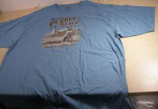 PEBBLE BEACH 3XLT New Blue T Shirt Size 3XL NWOT  