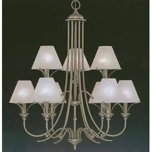  Bellevue Chandelier 9 Light Pewter