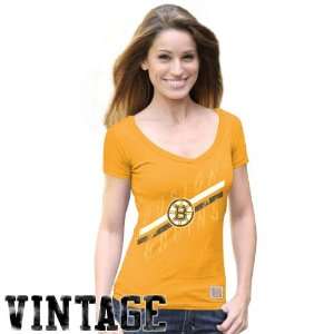  Original Retro Brand Boston Bruins Ladies Deep V neck 