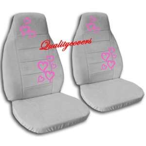   seat covers with hot pink hearts for a 2002 Ford Focus: Automotive