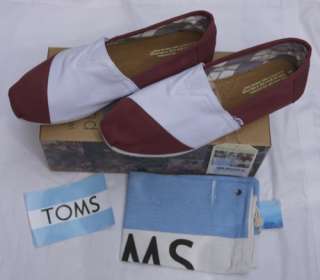 Mens TOMS Shoes   MAROON & WHITE Campus Classics   Canvas   TEXAS A&M 