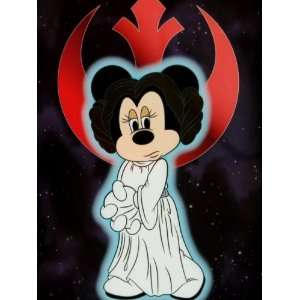   Rare Disney Minnie Starwars Le Sericel Princess Leia 