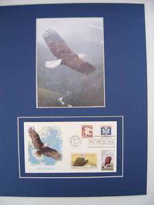 BALD EAGLE Terry Isaac Print Bald EAGLE Cover 4 Stamps  
