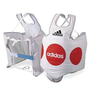  Adidas TKD Training Chest Protector; White: Sports 