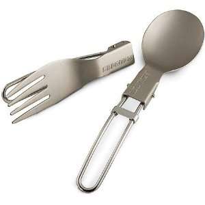  Folding Titanium Fork & Spoon Set