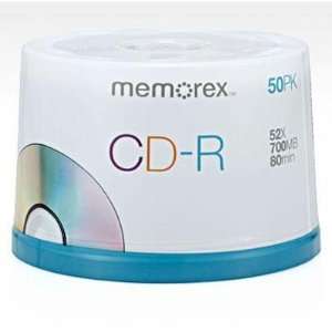 Quality CDR 80 50 Pack Spindle 52X By Memorex