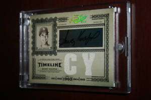 2005 Playoff Prime Cuts Timeline Material Combo CY Sandy Koufax Auto 