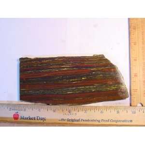 Tiger Iron Rough Slab for Cabbing Lapidary