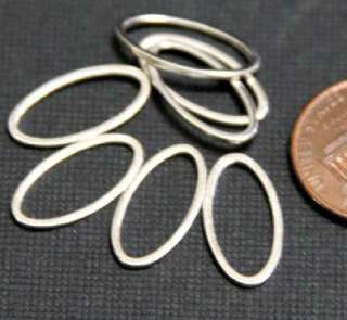 50 pcs of Silver Plated oval link 16x8x1mm  