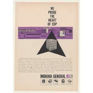  1963 Indiana General EDP Computer Memory Systems Print Ad 