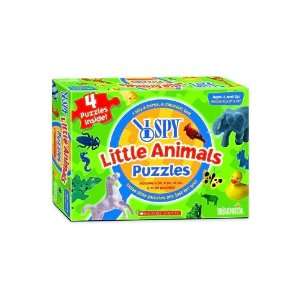  I Spy 4 in One Little Animals Puzzle: Toys & Games
