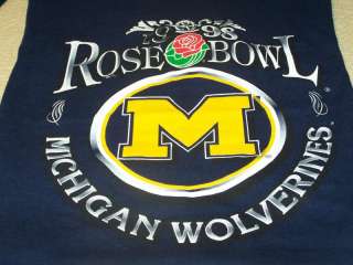 MICHIGAN WOLVERINES   1998 ROSE BOWL GAME T Shirt LARGE  