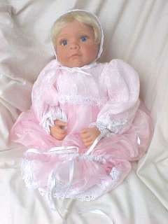 eyes white satin batiste gown with sheer pink organza overlay