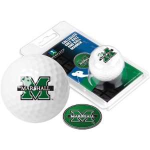  Marshall Thundering Herd Logo Golf Ball and Ball Marker 