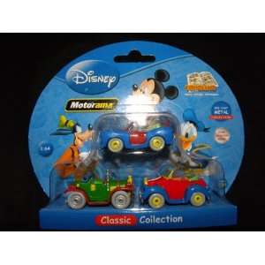  Disney Die cast Cars Set of 3 for Mickey, Donald & Scrooge 