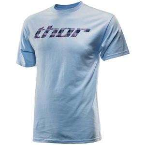  Thor Motocross Race Fan T Shirt   Medium/Powder Blue 