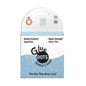  Glue Dots 3/8 Memory Dot Roll 300 Clear Dots: Home 