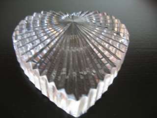 Waterford Crystal Heart Shaped Paperweight  