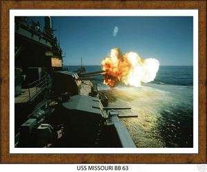 USS MISSOURI BB 63    US Naval Battleship Photo Print, USN Navy  