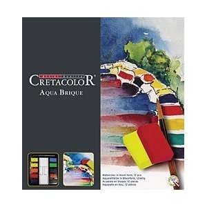   Aqua Brique Watercolor in Block Form 12 pcs Arts, Crafts & Sewing
