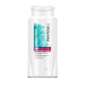  Pantene Shampoo 2n1 Med Thk Brk St Size 25.4 OZ Beauty