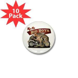   Button (10 Pack) Toys for Big Boys Lady on Motorcycle: Everything Else