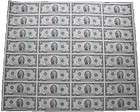 THIRTY TWO 1976 TWO DOLLAR NEW YORK NOTES UNCUT CURRENCY
