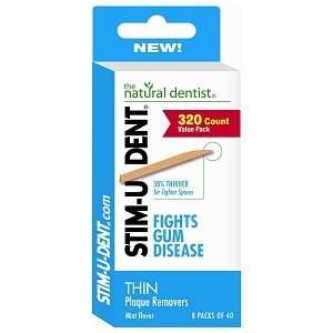  STIM U DENT Thin Plaque Removers, Mint, 320 ea: Health 