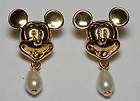 DISNEY JEWELRY OCTOBER BIRTHSTONE MICKEY MOUSE EARRING  