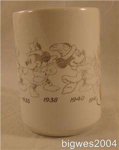  2003 Mickey Mouse Through The Years Coffee Mug  