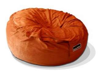 Pumpkin Orange Foam Bean Bag chair sac love beanbag Slacker Sack 