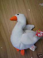 Gracie The Swan Beanie Babies Baby w Tag Perfect  