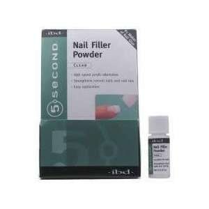  IBD 5 Second Nail Filler Powder  Clear 4g Bottle: Beauty
