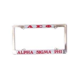  Alpha Sigma Phi License Plate Frame 