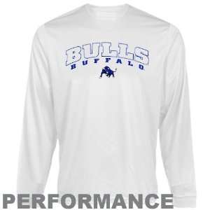 Under Armour Buffalo Bulls White HeatGear Training Performance Long 