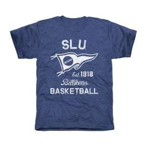 Saint Louis Billikens Pennant Sport Tri Blend T Shirt   Royal Blue 