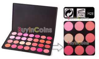 28 Color Makeup Cosmetic Blush Blusher Powder Palette  