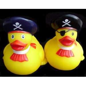  Set of 2 Pirate Rubber Ducks 