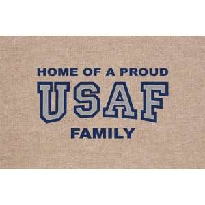   Home Of A Proud USAF Family   Military Welcome Mat