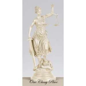  Lady Of Justice Statue 18 Tall Sclupture White