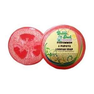    Hawaiian Loofah Glycerin Soap Persimmon and Papaya 4 Bars: Beauty
