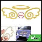 Gold Tone Angel Wing Self Adhesive Sticker for Car Auto