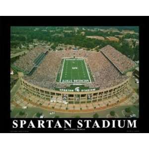   Spartan Stadium Michigan State Spartans Large Aerial Print Sports