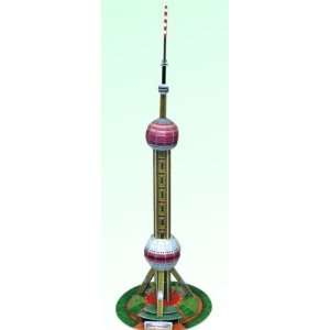   3d Oriental Pearl Tower Shang Hai China Model Kit: Toys & Games