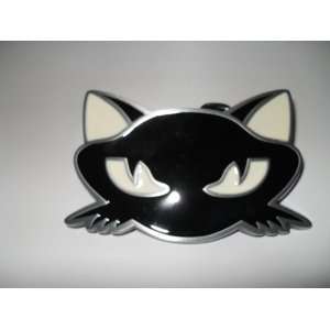    Cat Head Kitty Belt Buckle Black and White: Everything Else
