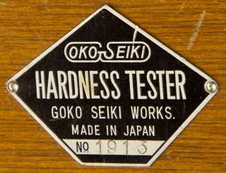 Benchtop Rockwell Hardness Tester Goko Seiki Works  