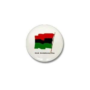  Black Flag Flag Mini Button by CafePress: Patio, Lawn 