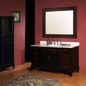  53 Classic Single Sink Bathroom Vanity W/marble Top: Home 